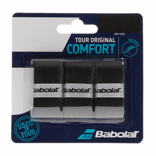 3 Overgrip Babolat Nero fronte
