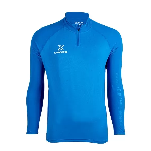 maglia termica oxdog winton pro II blue fronte