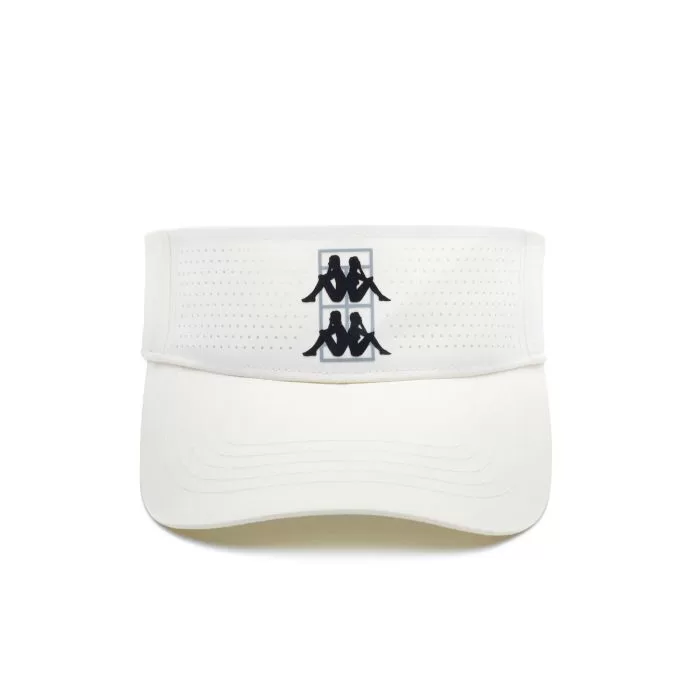 Visiera Kappa kombat padel dellim white fronte