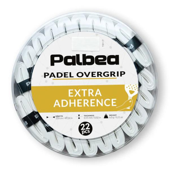 22 Overgrip Palbea Extra Aderente Bianco fronte