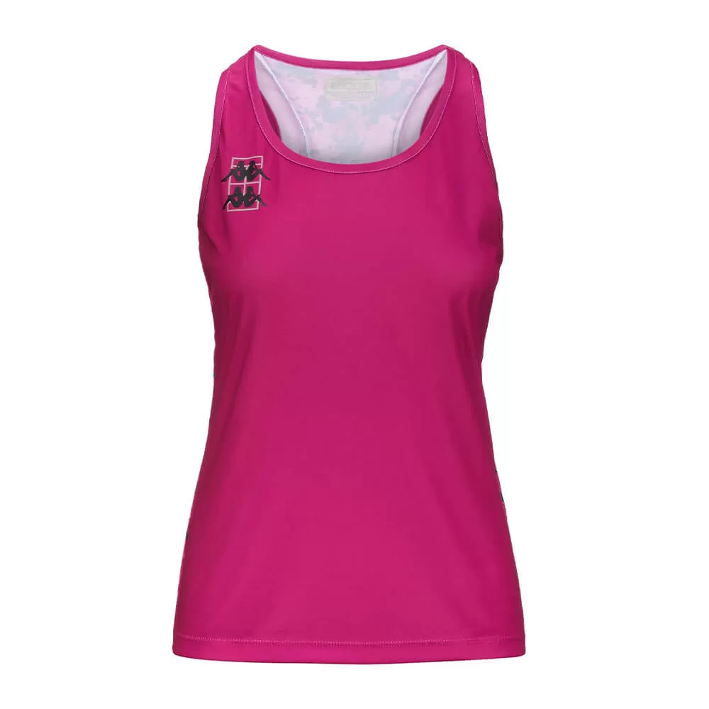 Canotta kappa fre fucsia donna fronte