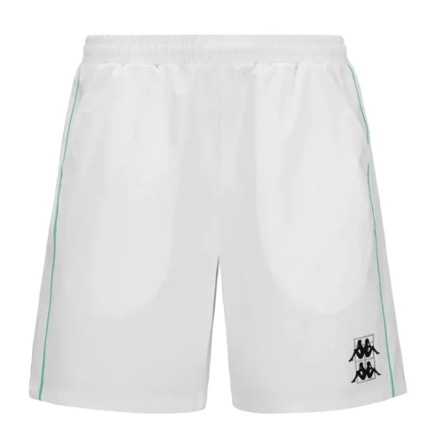 Pantaloncino kappa fivio bianco verde uomo fronte