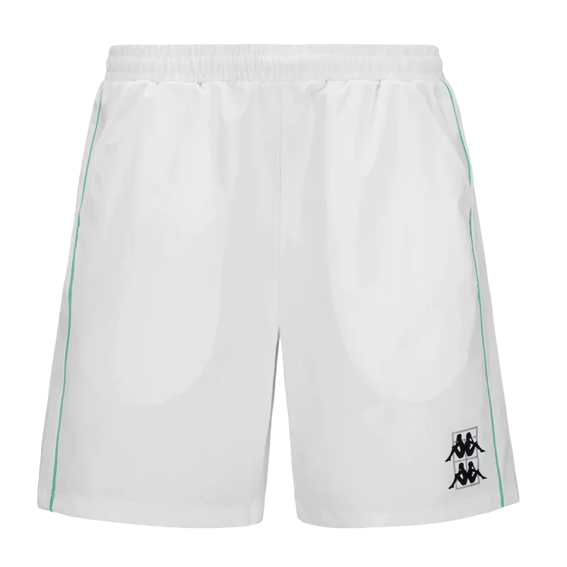 Pantaloncino kappa fivio bianco verde uomo fronte