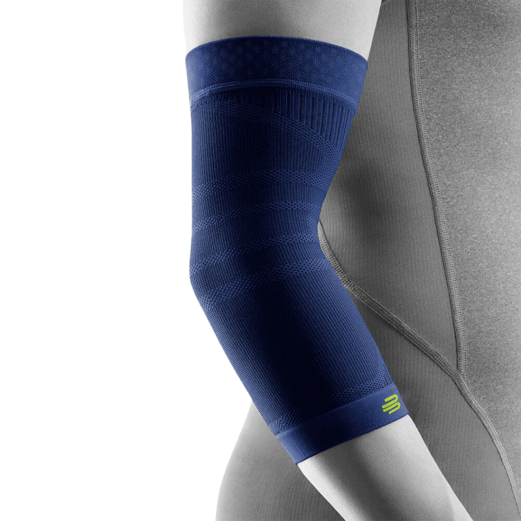 Supporto gomito bauer compression elbow navy fronte