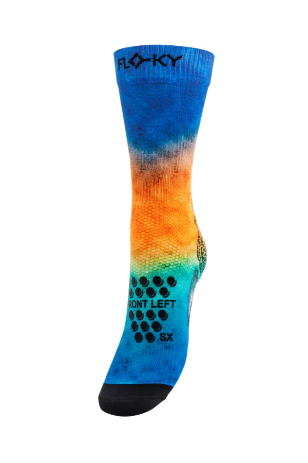 Calze Floky Fantasy Blu/Orange 3D