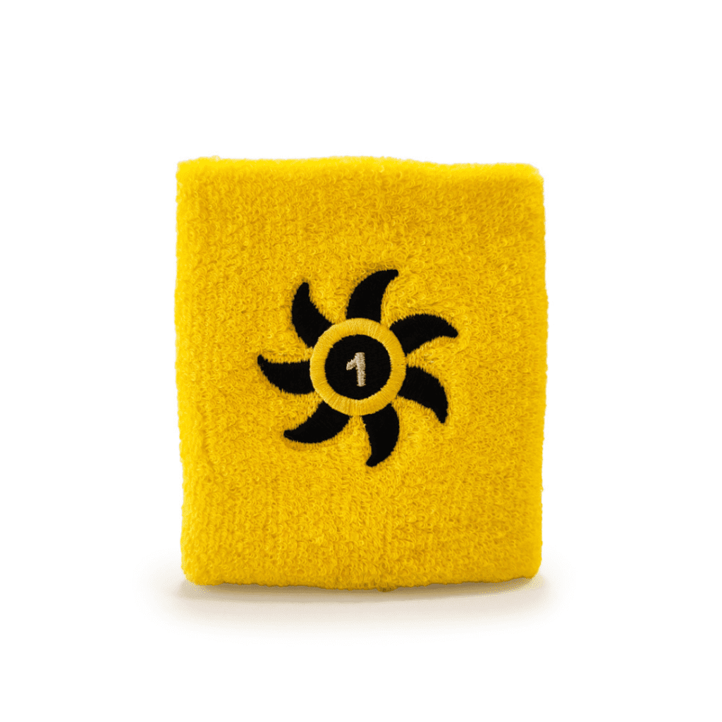 Polsino One Padel Giallo fronte