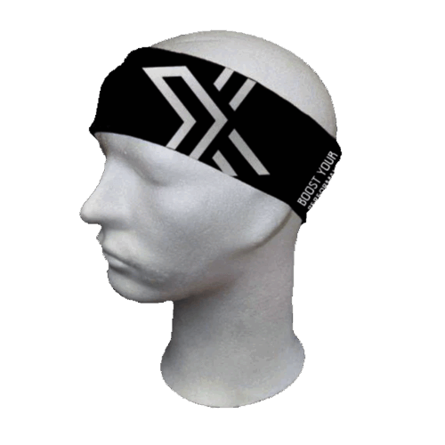 Fascia Capelli Oxdog Larga Bright Black/White
