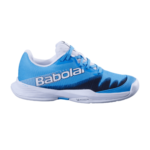 Scarpa Babolat Jet Premura 2 Junior Cyan Blu-White