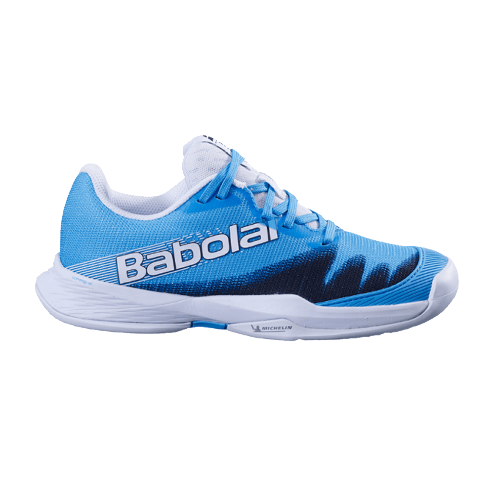 Scarpa Babolat Jet Premura 2 Junior Cyan Blu-White