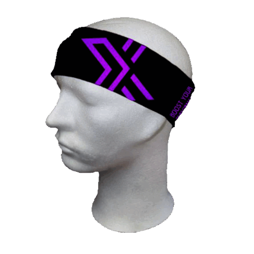Fascia Capelli Oxdog Larga Bright Black/Pink
