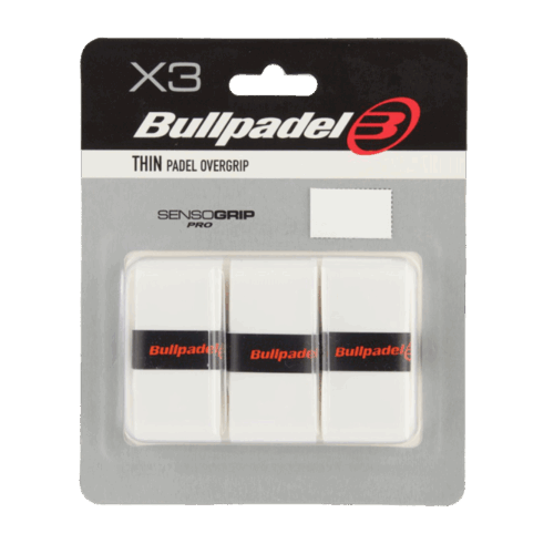 3 Overgrip Bullpadel Thin bianco