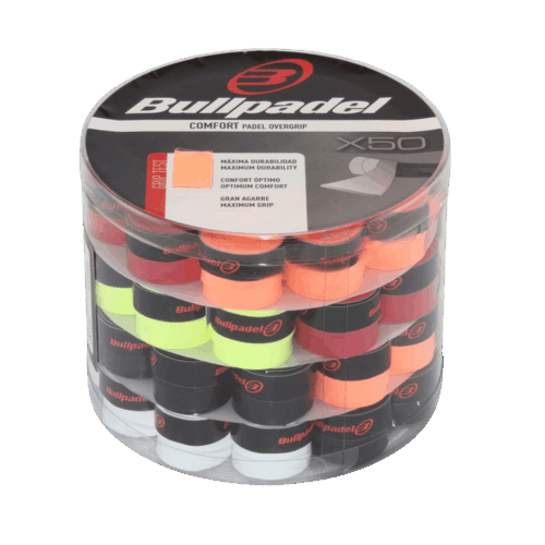 Box 50 Overgrip Bullpadel Comfort colorati
