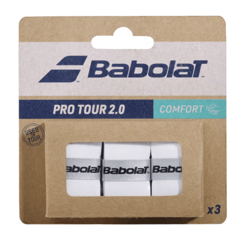 Overgrip Babolat Pro Tour 2.0 Pack X3 White_206232