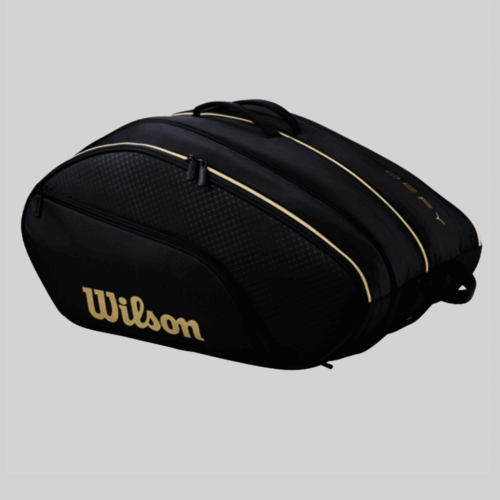 Borsone Wilson Defy V1 Padel Black-Gold 26