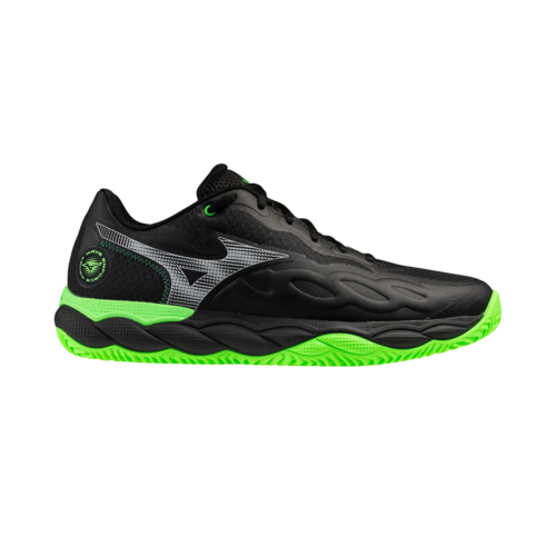 Scarpa Mizuno Wave Enforce Court Padel Black Green 61GB2437-35