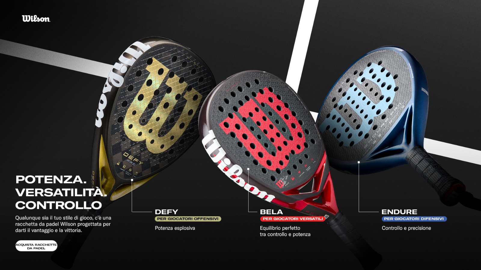 racchette Wilson 2026