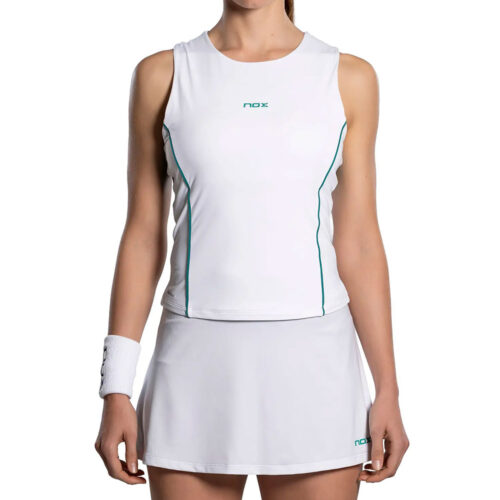 Canotta Nox Pro White-Ivy Green