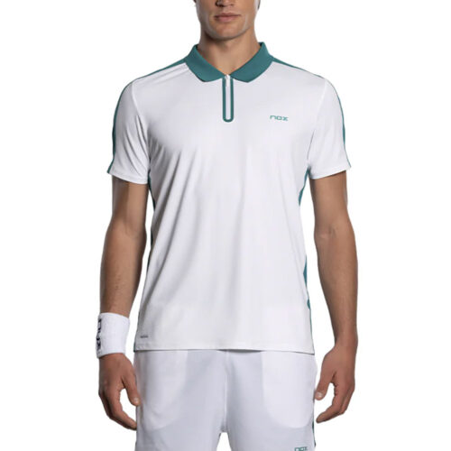 Polo Nox Pro White-Ivy Green