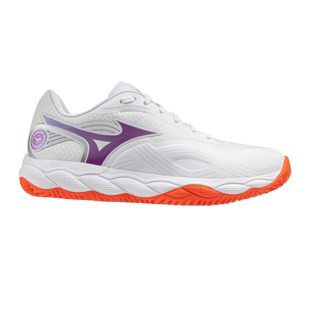 Scarpa Mizuno Wave Enforce Court 2 CC W White-Dahila-Sunstone
