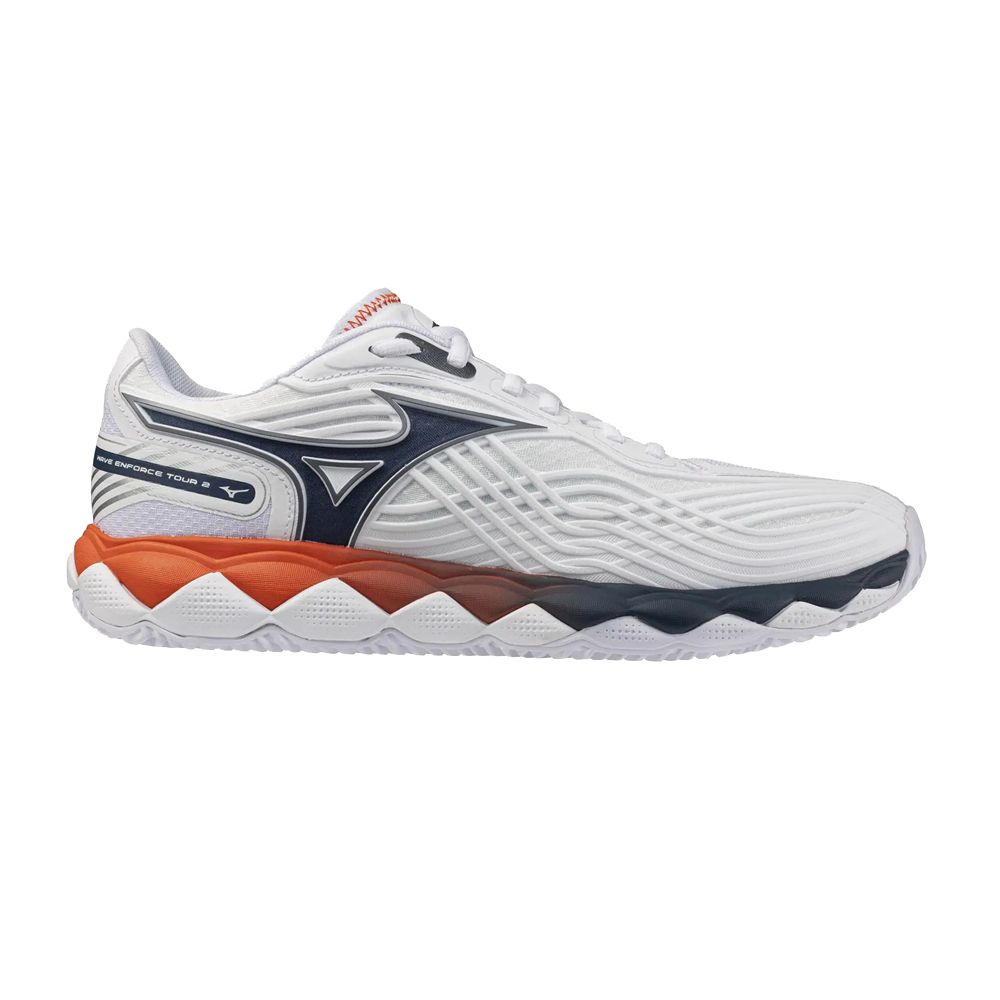 Scarpa Mizuno Wave Enforce Tour 2 CC White-Insignia Blue-Orange