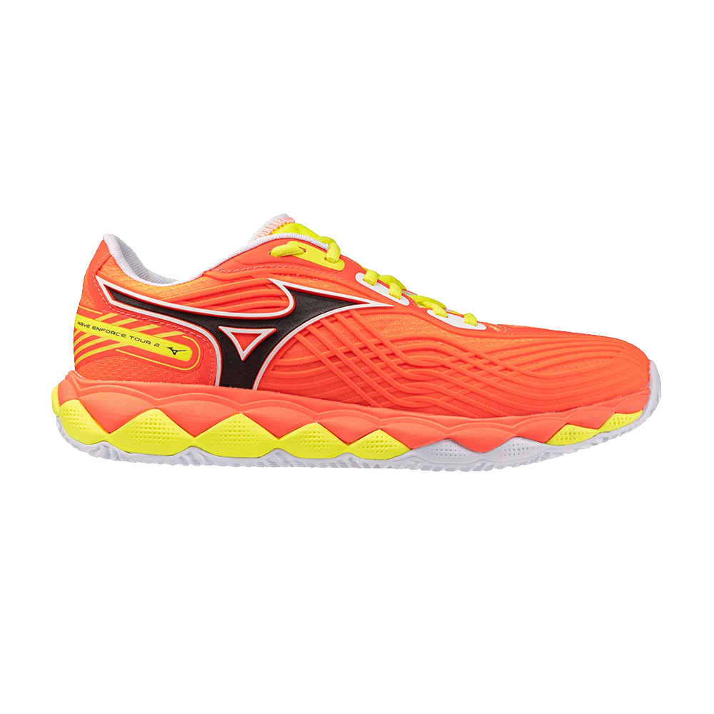 Scarpa Mizuno Wave Enforce Tour 2 Padel arancione-bianco-giallo