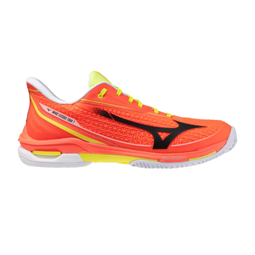 Scarpa Mizuno Wave Exceed Tour 7 Padel Lava Orange-Black Oyster-Yellow